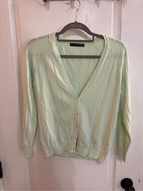 Atmosphere Mint Green V-Neck Button Cardigan